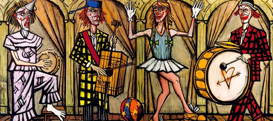 "Les clowns" de Bernard Buffet